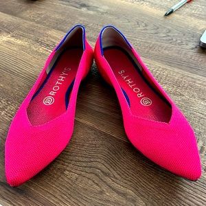 Rothy's pointed toe baller flats